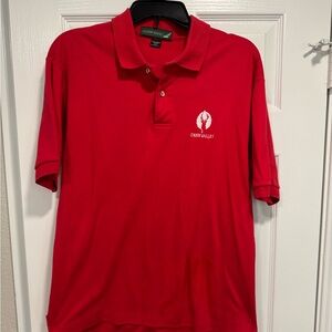 Men's Red Polo Golf Shirt Deer Valley
